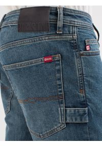 Big-Star - Spodnie jeans męskie straight Eymen 330. Stan: podwyższony. Kolor: niebieski. Styl: klasyczny #4
