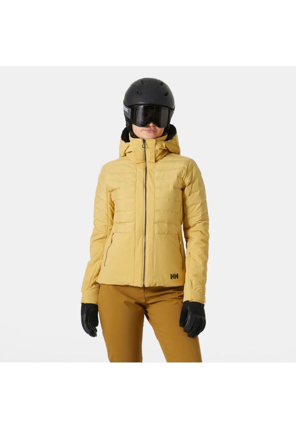 Damska kurtka narciarska Helly Hansen Avanti. Kolor: żółty, beżowy, wielokolorowy. Sezon: zima. Sport: narciarstwo