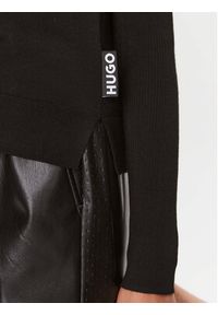 Hugo Golf Sedennian 50500811 Czarny Regular Fit. Typ kołnierza: golf. Kolor: czarny. Materiał: wełna #2