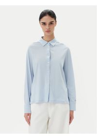 TOMMY HILFIGER - Tommy Hilfiger Koszula WW0WW45983 Błękitny Regular Fit. Kolor: niebieski. Materiał: bawełna, wiskoza #1