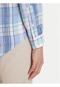 Polo Ralph Lauren Koszula 710B16705002 Niebieski Regular Fit. Typ kołnierza: polo. Kolor: niebieski. Materiał: len #6