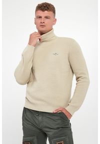 Aeronautica Militare - Golf męski wełniany AERONAUTICA MILITARE. Typ kołnierza: golf. Materiał: wełna #1