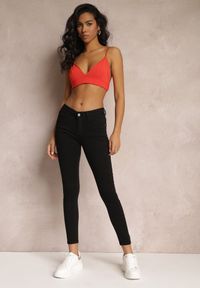 Renee - Czarne Jeansy Skinny z Efektem Push Up Karinali. Okazja: na co dzień. Kolor: czarny. Wzór: gładki. Styl: casual #5
