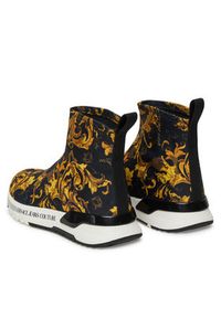 Versace Jeans Couture Botki 79VA3SA4 Czarny. Kolor: czarny. Materiał: materiał