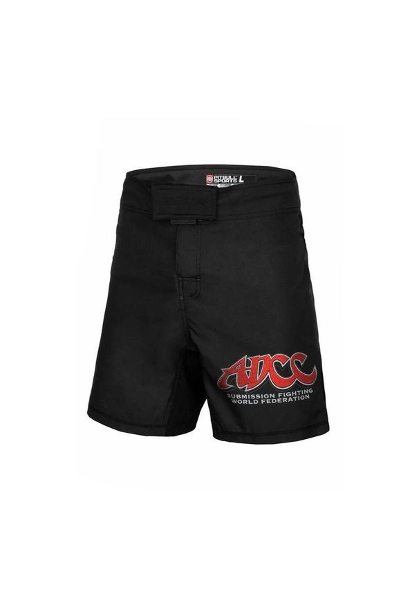 PITBULL - Spodenki męskie Pitbull treningowe Performance Pro plus ADCC. Kolor: czarny. Długość: krótkie. Sezon: lato