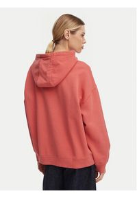 Quiksilver Bluza Esential Hoodie EQWFT03191 Koralowy Regular Fit. Kolor: pomarańczowy. Materiał: bawełna #3