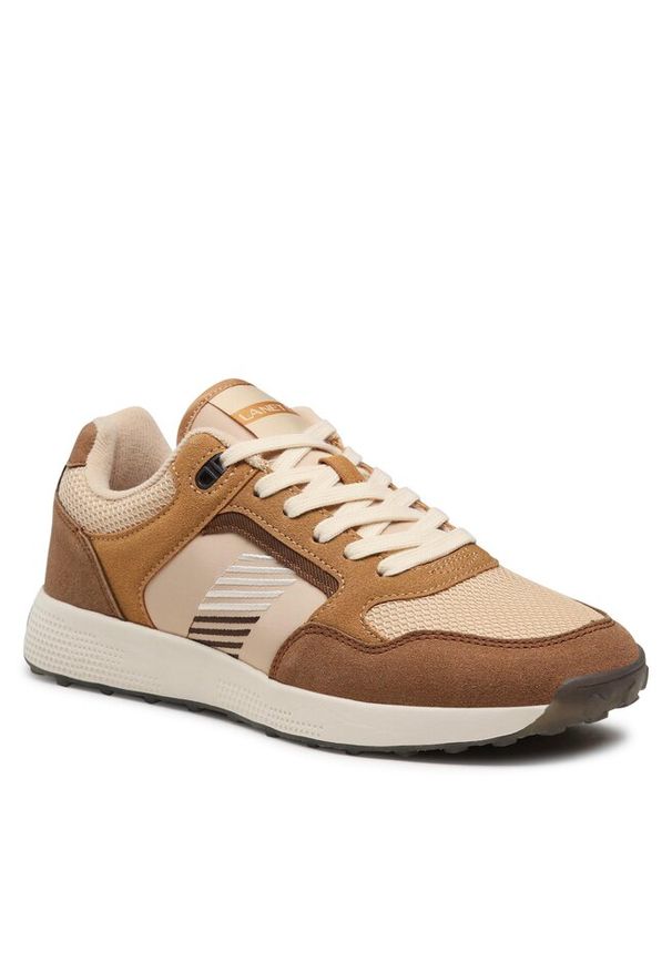 Sneakersy Lanetti. Kolor: beżowy