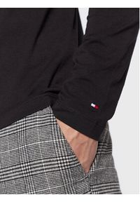 TOMMY HILFIGER - Tommy Hilfiger Golf Logo MW0MW28787 Czarny Slim Fit. Typ kołnierza: golf. Kolor: czarny. Materiał: bawełna #4