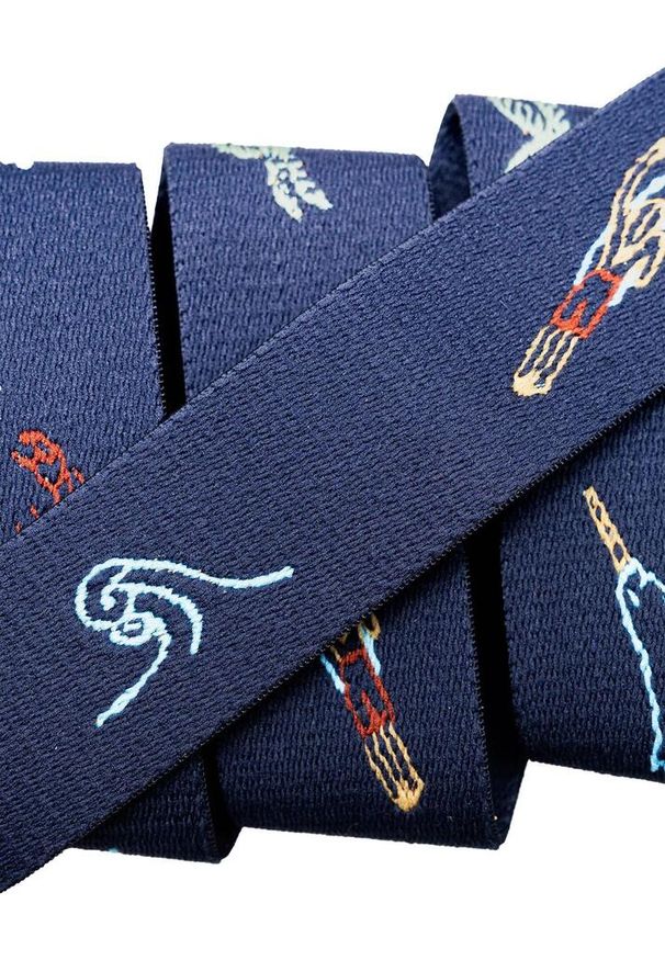 ARCADE - Pasek do spodni Arcade Save the Waves - navy. Kolor: niebieski. Sport: turystyka piesza