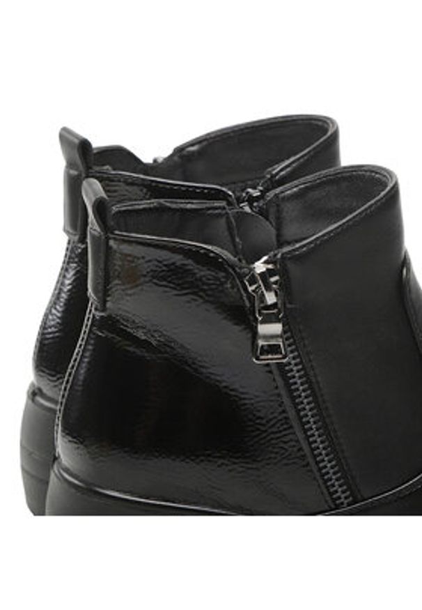 Clara Barson Botki LH21-1109-1 Czarny. Kolor: czarny. Materiał: skóra