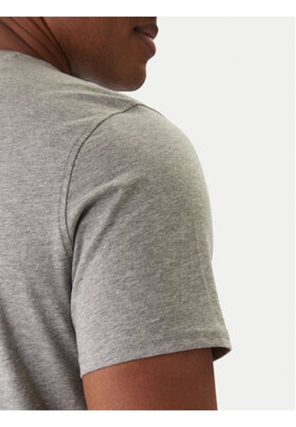 Tommy Jeans T-Shirt DM0DM04411 Szary Slim Fit. Kolor: szary. Materiał: bawełna