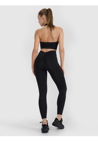 4f - 4F Legginsy treningowe szybkoschnące 4F x Anna Lewandowska - czarne M. Stan: podwyższony. Kolor: czarny. Materiał: włókno, tkanina, elastan, dzianina, materiał, syntetyk. Wzór: gładki, ze splotem. Sport: fitness