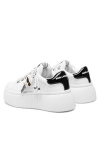 Karl Lagerfeld - KARL LAGERFELD Sneakersy KL42376N Biały. Kolor: biały. Materiał: skóra
