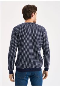 Ochnik - Sweter męski. Okazja: na co dzień. Kolor: niebieski. Materiał: materiał. Styl: casual #3