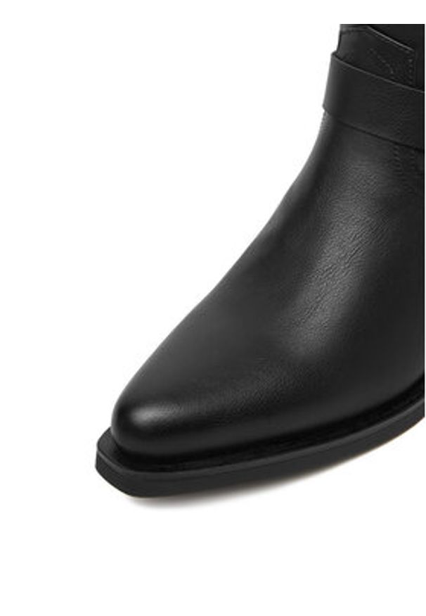 DeeZee Kowbojki HX21065-55A Czarny. Kolor: czarny. Materiał: syntetyk, materiał