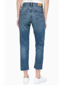 Lee - LEE MOM STRAIGHT DAMSKIE SPODNIE JEANSOWE JEANSY BLUE AUTHENTIC L32IRDUB 112107619