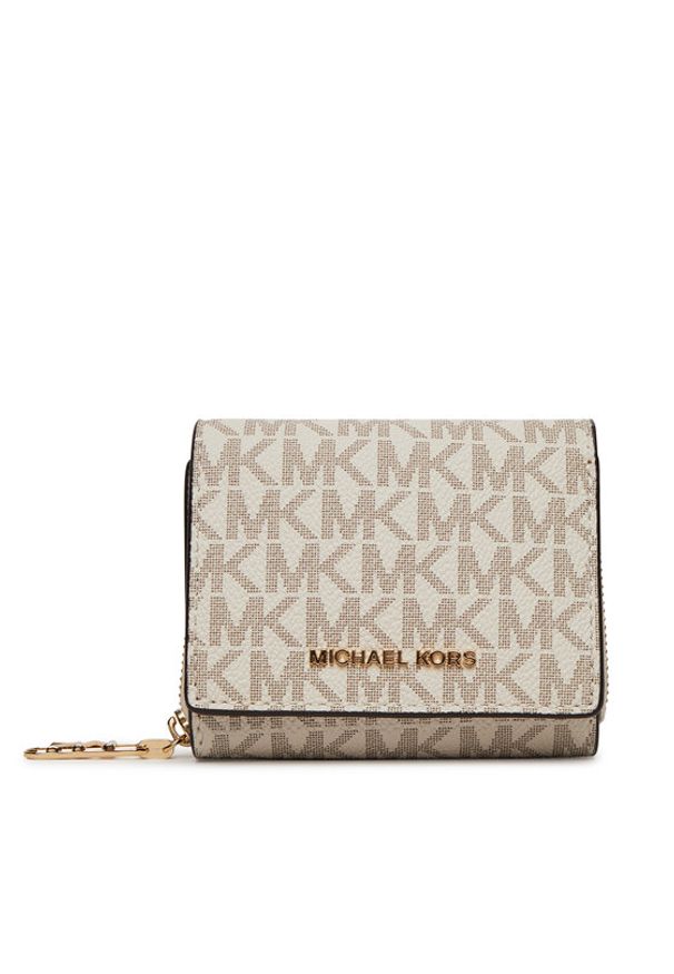 MICHAEL Michael Kors Mały Portfel Damski 32S5G8ED8B Écru. Materiał: skóra