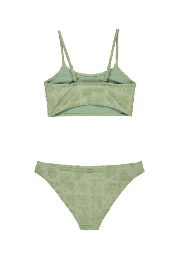 Roxy - Dwuczęściowy zestaw kąpielowy dla Dziewczynki BEACH CHECK Zielony. Kolor: zielony. Materiał: elastan, poliester, materiał