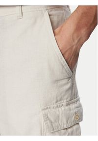 Calvin Klein Jeans Spodnie cargo LV04RF611G Beżowy jasny Relaxed Fit. Kolor: beżowy. Materiał: bawełna #4