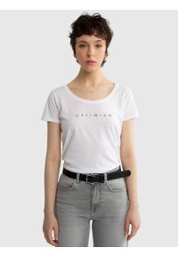 Big-Star - Koszulka damska z napisem biała Regina 110. Kolor: biały. Materiał: jeans, bawełna, materiał. Wzór: napisy. Sezon: wiosna. Styl: sportowy #6
