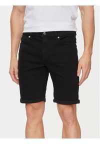 Only & Sons Szorty jeansowe Ply 22029041 Czarny Regular Fit. Kolor: czarny. Materiał: bawełna #1