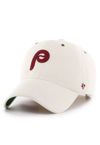 47 Brand Czapka z daszkiem MLB Philadelphia Phillies B-TCDCU19IWS Écru. Materiał: materiał, poliester