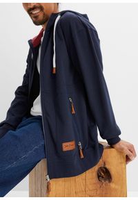 bonprix - Bluza rozpinana z kapturem, Loose Fit. Typ kołnierza: kaptur. Kolor: niebieski #3