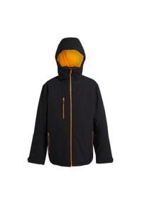Regatta - Kurtka Wodoodporna Męska Ocieplana Navigate. Kolor: wielokolorowy, czarny, pomarańczowy. Sport: turystyka piesza #1