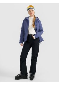 4f - 4F Kurtka narciarska membrana 5000 damska - granatowa XS. Kolor: niebieski. Materiał: materiał. Sezon: zima #2