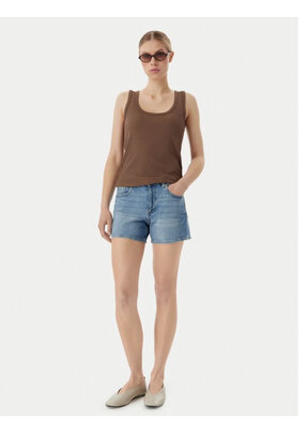 Vero Moda Szorty jeansowe Tess 10301532 Niebieski Regular Fit. Kolor: niebieski. Materiał: bawełna