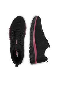 skechers - Skechers Sneakersy C-GRACEFUL 12615 BKMV Czarny. Kolor: czarny. Materiał: materiał #2