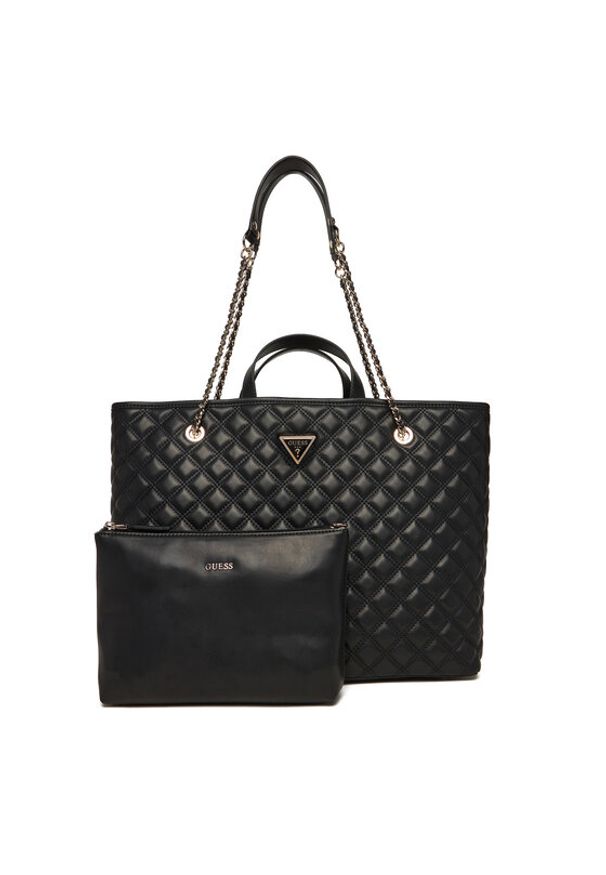 Guess Torebka Giully II HWQG96 73290 Czarny. Kolor: czarny. Materiał: skórzane