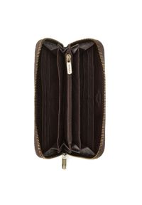 Wittchen - Damski portfel skórzany vintage brązowy. Kolor: brązowy. Materiał: skóra. Wzór: aplikacja #4