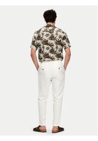 Selected Homme Chinosy 16087636 Biały Slim Tapered Fit. Kolor: biały. Materiał: bawełna #4