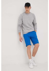 Tommy Jeans szorty SCANTON DM0DM13221.PPYY męskie. Kolor: niebieski. Materiał: tkanina, materiał. Wzór: gładki #4