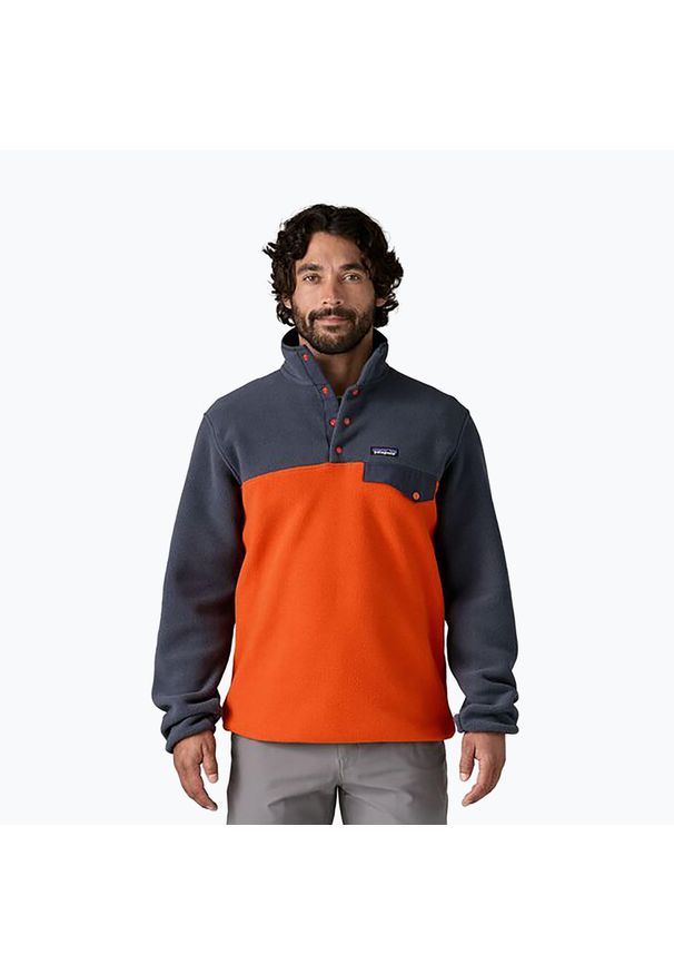 Bluza trekkingowa męska Patagonia LW Synch Snap-T P/O. Kolor: pomarańczowy
