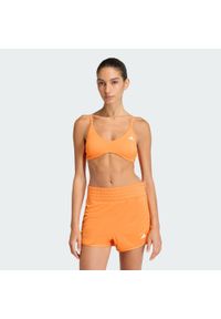 Adidas - Biustonosz Optime Essentials Workout Light Support. Kolor: żółty, pomarańczowy, wielokolorowy. Technologia: ClimaCool (Adidas). Sport: fitness #1