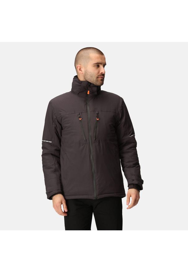 Regatta - Kurtka robocza ocieplana męska X-Pro Marauder. Kolor: czarny. Sezon: zima. Sport: turystyka piesza