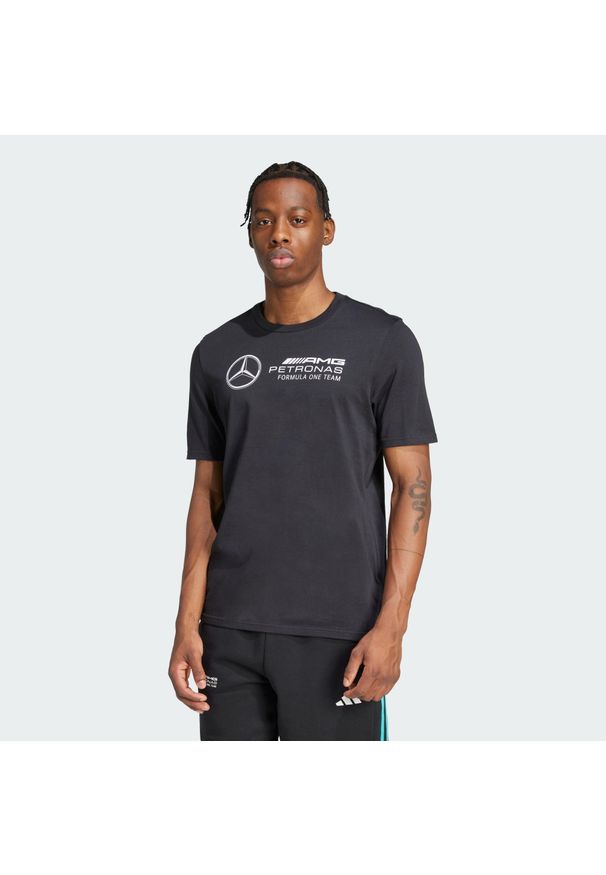 Adidas - Koszulka Mercedes - AMG Petronas Formula One Team DNA. Kolor: biały, wielokolorowy, czarny