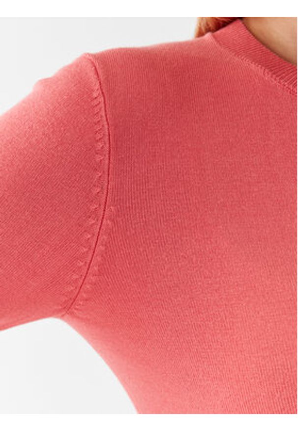 Guess Sweter W2YR30 Z2V62 Różowy Regular Fit. Kolor: różowy. Materiał: wiskoza