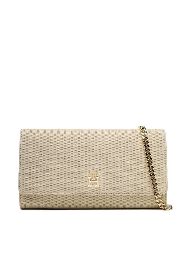 TOMMY HILFIGER - Tommy Hilfiger Torebka Th Summer Clutch AW0AW14482 Beżowy. Kolor: beżowy