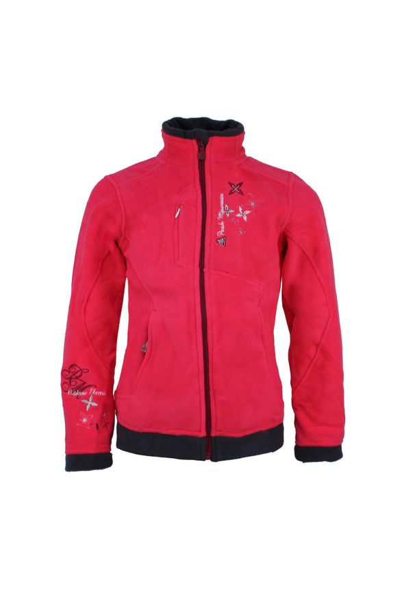 PEAK MOUNTAIN - Polar dla dziewczynki Peak Mountain. Kolor: różowy. Materiał: polar. Sezon: zima. Sport: narciarstwo