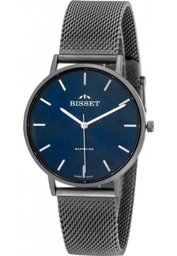 Zegarek Bisset ZEGAREK DAMSKI BISSET BSBF33 (zb579n) - SZAFIROWE SZKŁO. Kolor: niebieski