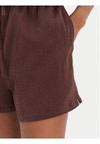 Seafolly Kombinezon Crinkle 55537-PS Brązowy Regular Fit. Kolor: brązowy. Materiał: bawełna #5