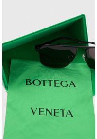 Bottega Veneta okulary przeciwsłoneczne kolor czarny. Kolor: czarny #6