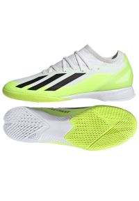 Adidas - Buty piłkarskie adidas X Crazyfast.3 In M ID9340 białe białe. Zapięcie: sznurówki. Kolor: biały. Materiał: syntetyk, guma. Sport: piłka nożna
