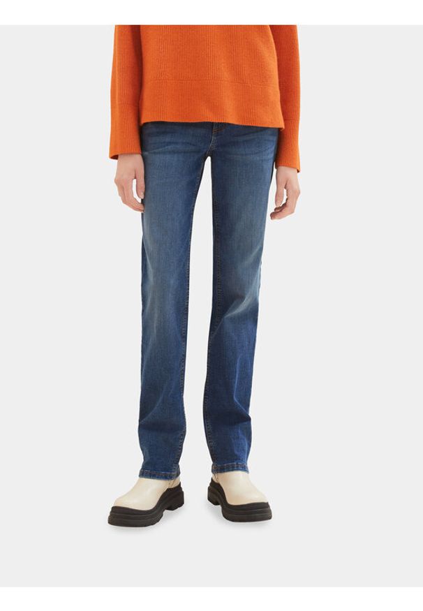 Tom Tailor Jeansy 1038342 Niebieski Straight Fit. Kolor: niebieski