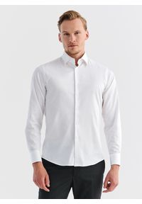Pako Lorente - PAKO LORENTE – Koszula męska P000B-1X-002-B-S. Typ kołnierza: kołnierzyk klasyczny. Materiał: bawełna, elastan. Długość rękawa: długi rękaw. Długość: długie. Wzór: gładki. Styl: klasyczny, elegancki #6
