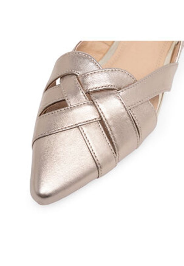 Sergio Bardi Baleriny WYL3476-1Z-SB Złoty. Kolor: złoty. Materiał: skóra