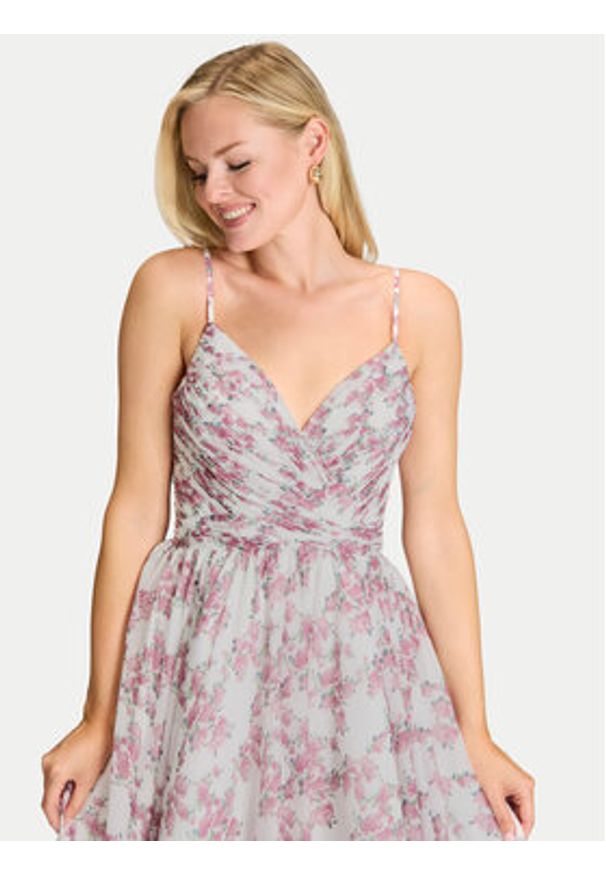 Hey Kyla Sukienka koktajlowa 5AI215HK Kolorowy Regular Fit. Materiał: syntetyk. Wzór: kolorowy. Styl: wizytowy